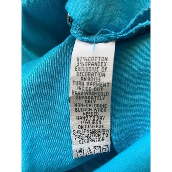 Bob Mackie Cut Out Jacket Womens Small Turquoise Blue Silver Wearable Art 9428 - Picture 10 of 10